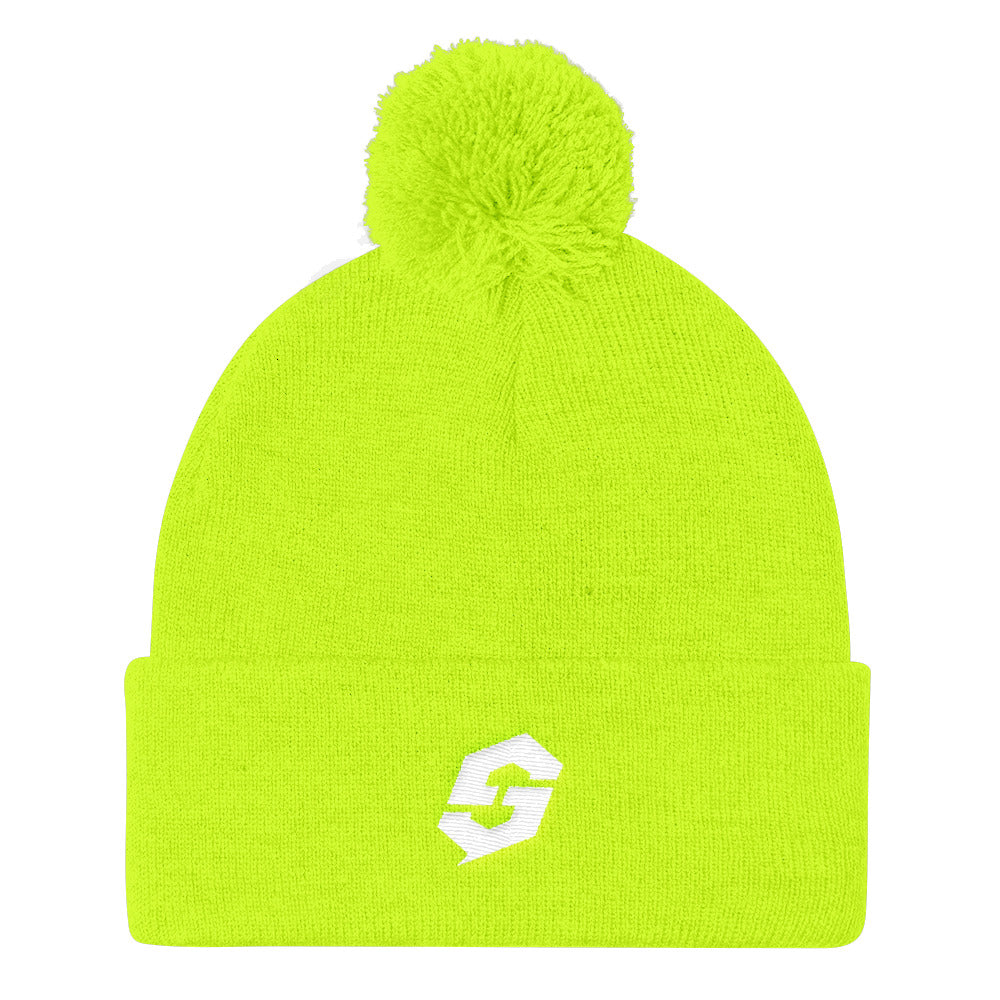 Pom Pom Knit Beanie - Stinger Fitness