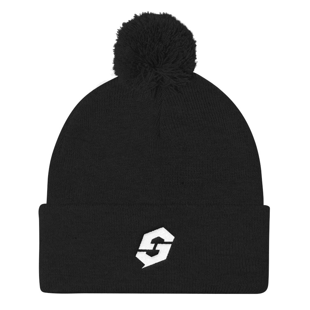 Pom Pom Knit Beanie - Stinger Fitness